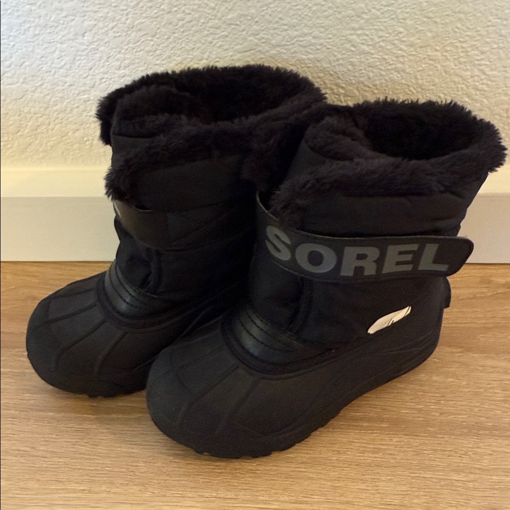 SOREL Unisex Kids Black Commander Snow Boots Size 12